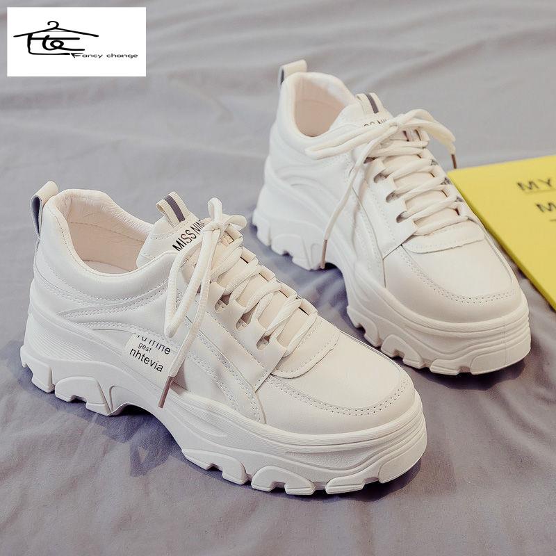 Giày Thể Thao Da Thời Trang Xuân Thu Hàn Quốc Dành Cho Nữ