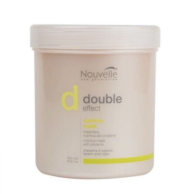 HẤP DẦU NOUVELLE KERATIN DƯỢC THẢO DƯỠNG PHỤC HỒI TÓC HƯ NUTRITIVE MASK 1000ml - CHÍNH HÃNG