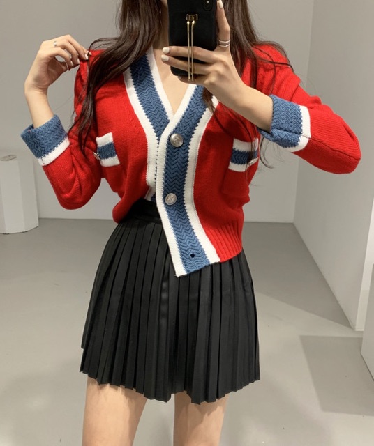 Áo cardigan len tay dài