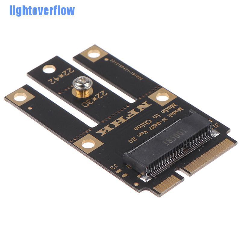 Card chuyển đổi M.2 NGFF sang mini pci-e (pcie+usb) cho m.2 wifi bluetooth không dây