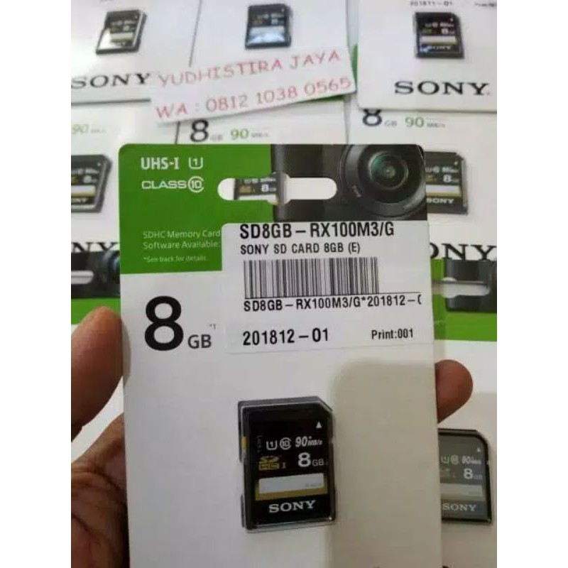 Thẻ Nhớ Sony Sdhc 8gb Class10 Tốc Độ 90mb / S