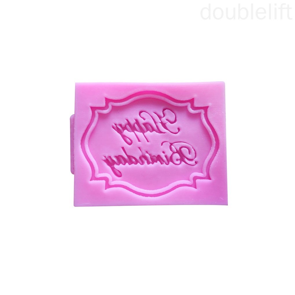 Khuôn Silicone Tạo Hình Chữ Happy Birthday 3d Trang Trí Bánh