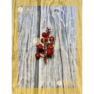 Cành quả cherry trang trí oản, giỏ hoa quà | LU