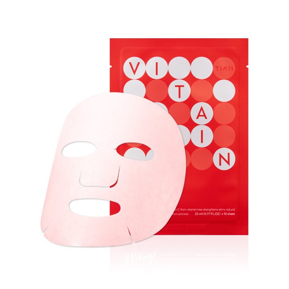 Mặt Nạ Vitamin C Dưỡng Trắng Da, Nuôi Dưỡng Làn Da Căng Bóng Tiam Vita Red Mask 23ml x10 - Miss Xinh