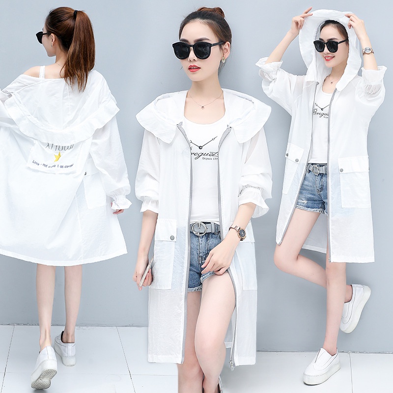 Áo Khoác Chống Nắng Mỏng Nhẹ Thêu Họa Tiết Xinh Xắn Thời Trang Mùa Hè Cho Nữ