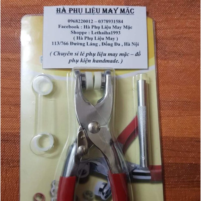 Bộ kìm bấm cúc vành