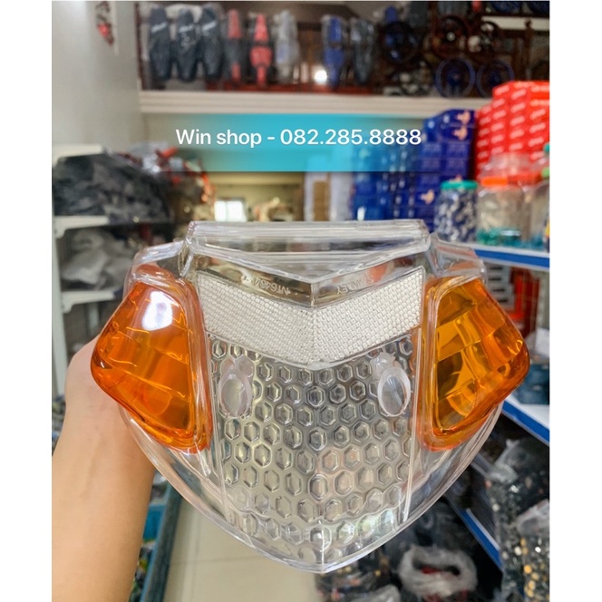 Ốp hậu trắng dành cho wave 100/Wave 50cc kèm xi nhan cam - Rẻ, bền, đẹp cho anh em
