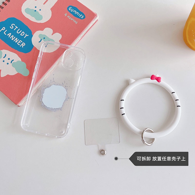 Dây Đeo Cổ Tay ChấT LiệU Silicone Có Dây GàI HọA TiếT HoạT HìNh Cho Apple Huawei Xiaomi OPPO