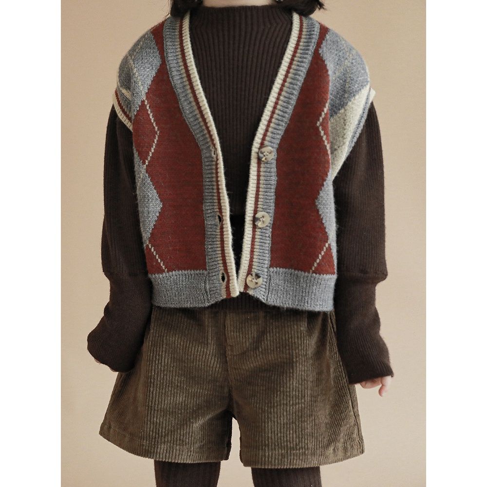 [Babycat] Hàng Có Sẵn Áo Khoác Cardigan Dệt Kim Không Tay Phong Cách Hàn Quốc Nhật Bản Mới Thời Trang Xuân Thu Ấm Áp Dành Cho Bé Gái