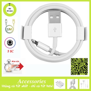 Dây sạc i.p.h.one 1 mét 5ic bảo hành 1 tháng 1 đổi 1