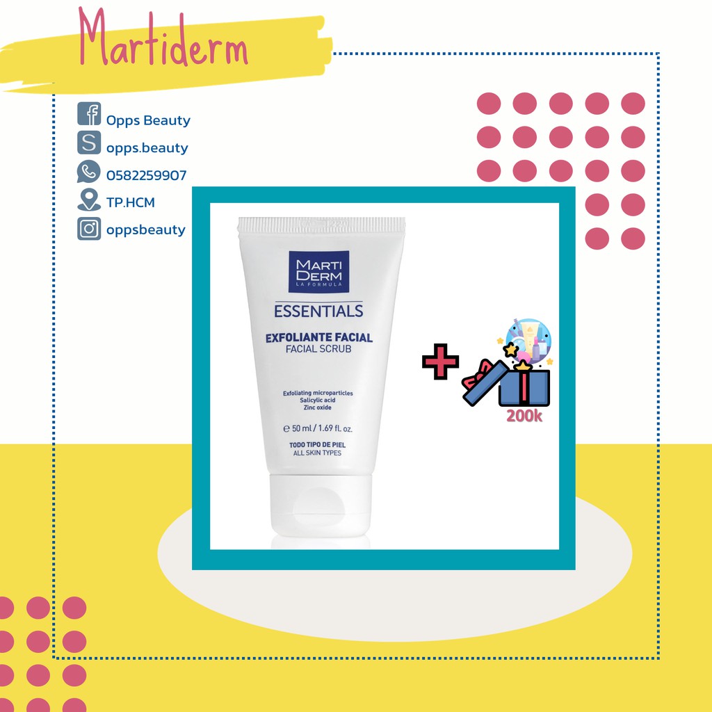 [MARTIDERM] Kem tẩy tế bào chết dạng hạt cho da mặt MARTIDERM FACIAL SCRUB