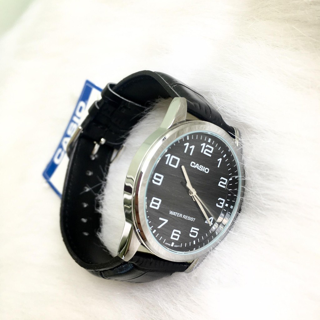 [HOT] Đồng hồ nam dây da Casio Standard chính hãng Anh Khuê MTP-V001L-1BUDF