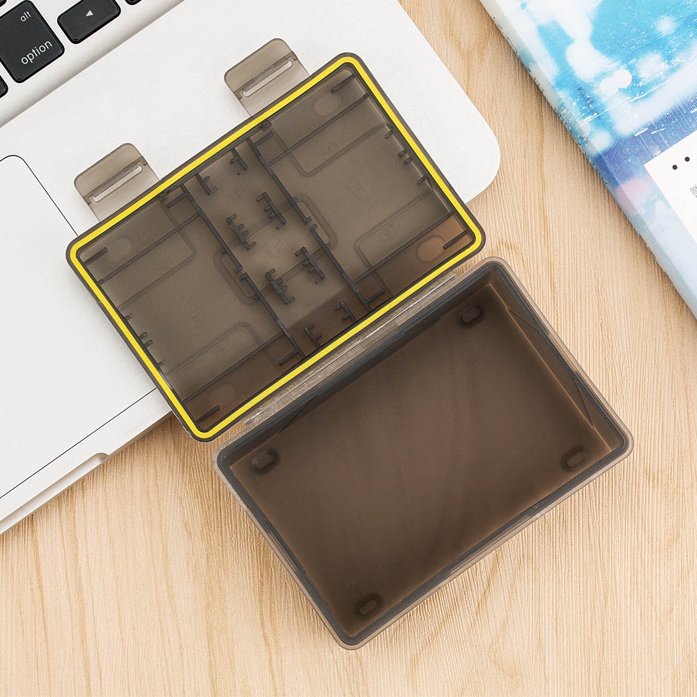 Kiwifotos Hộp Đựng Pin Máy Ảnh & Hộp Đựng Thẻ Nhớ SD XQD Micro SD Cho Pin Sony NP-FW50 NP-FZ100 NP-W126S NP-T125 NP-W235 LP-E6 LP-E6N LP-E8 LP-E17 EN-EL14A EN-EL15 BLN-1 DMW-BLF19 DMW-BLG10 DMW-BLC12