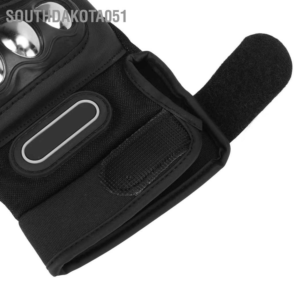 Southdakota051 2 cái Găng tay đi xe đạp Màu đen Thoáng khí Nửa ngón Nylon có thể điều chỉnh được công thái học cho ngoài trời Một kích thước