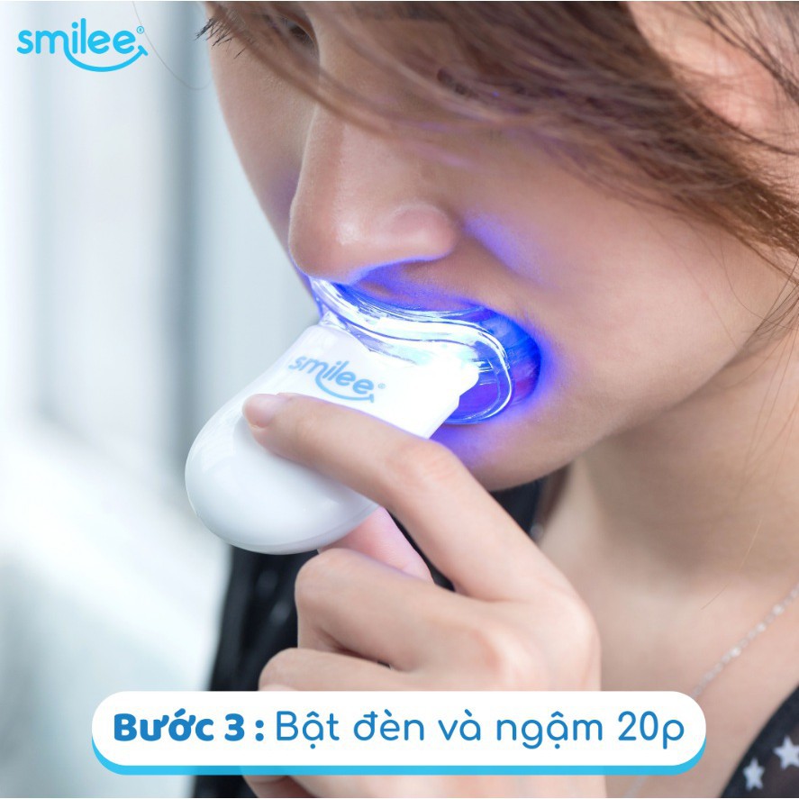 Bộ tẩy trắng răng Smilee không ê buốt cực an toàn có chứng nhận ISO bảo hành đầy đủ