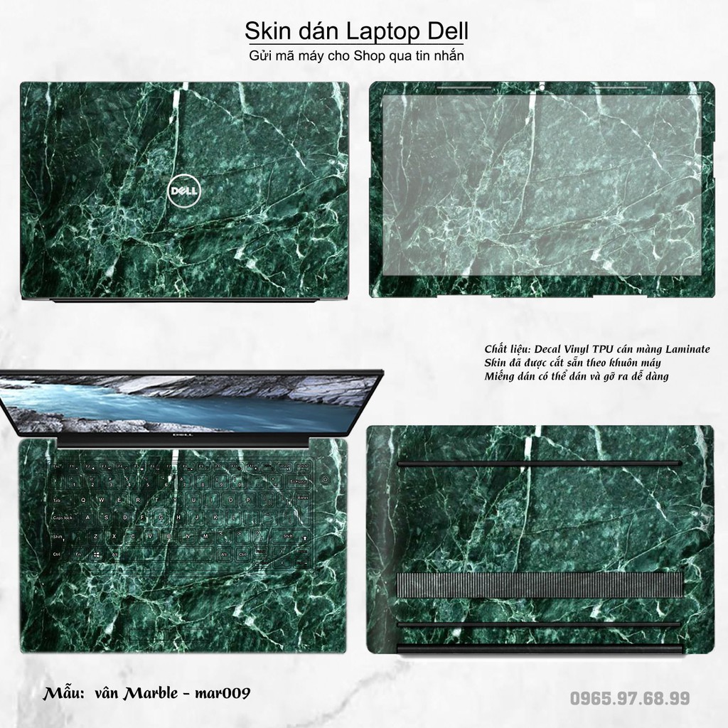 Skin dán Laptop Dell in hình vân Marble _nhiều mẫu 2 (inbox mã máy cho Shop)