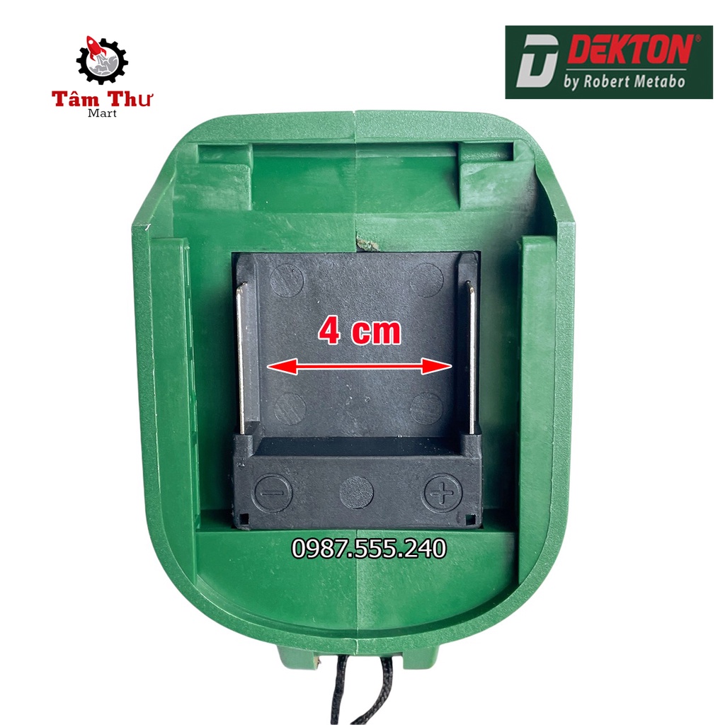 Thân máy mài dùng pin không than M21 Dekton AG100S 3 cấp tốc độ