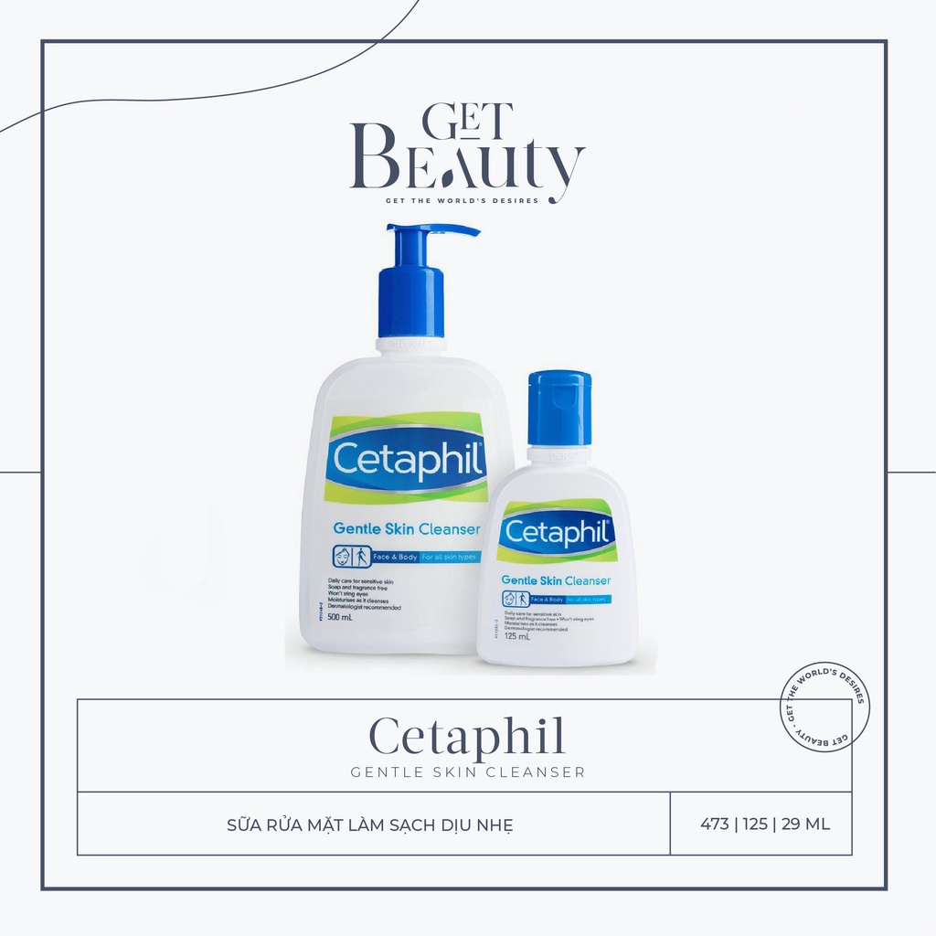 SỮA RỬA MẶT LÀM SẠCH DỊU NHẸ CETAPHIL GENTLE SKIN CLEANSER 125ML | 473ML | 591ML | BigBuy360 - bigbuy360.vn