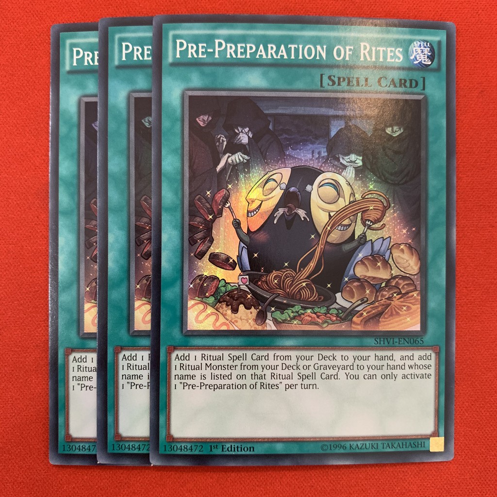 Pre-Preparation Of Rites