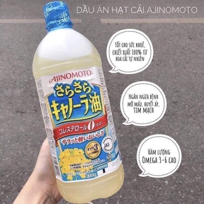 DẦU ĂN HOA CẢI AJINOMOTO 1L