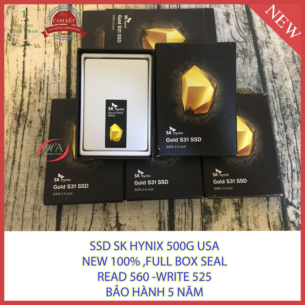 Ổ Cứng SSD 500G SK Hynix Gold S31 Sata 2.5 | BigBuy360 - bigbuy360.vn
