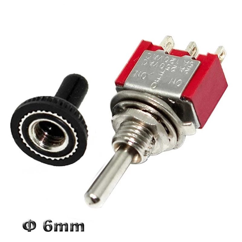 1 Công tắc chuyển đổi Mts-102 5a 6a 125v 3a 250 Ac Mini 3 6pin On-On