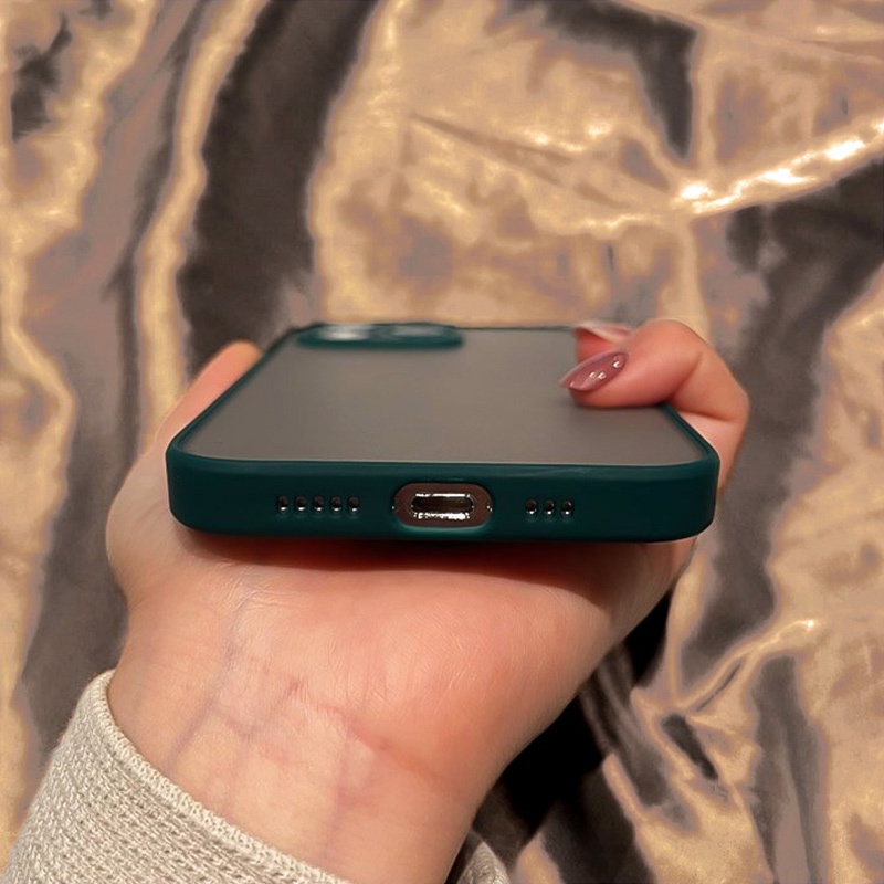 Ốp lưng iphone dẻo lưng nhám phím màu chống sốc bảo vệ camera cho ip 7plus/8plus/x/xs/xsmax/11/12/13/promax