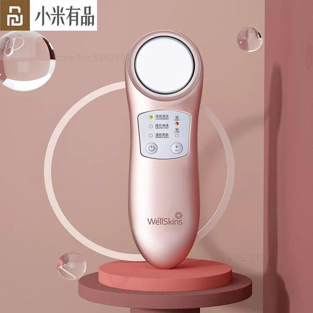 Xiaomi Wellskins Ion làm sạch Dụng cụ làm đẹp Dụng cụ làm đẹp da mặt bằng sóng siêu âm Chuyên nghiệp Thiết bị chăm sóc ion Dụng cụ làm đẹp