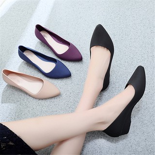 Giày Búp Bê Nữ Mũi Nhọn Thời Trang
