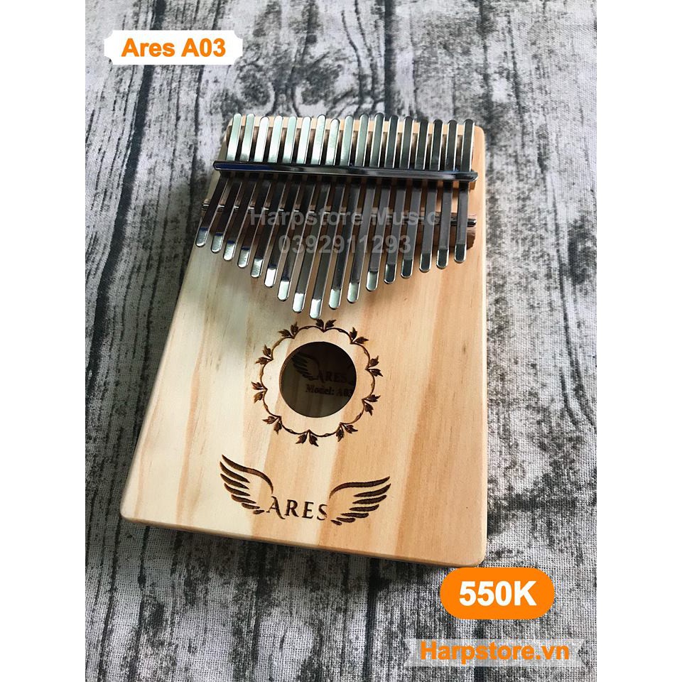 [GIÁ SỐC] Combo đàn Kalimba Ares (KÈM TÚI CHỐNG SỐC K03)