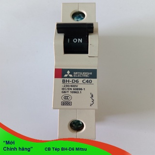 Aptomat MCB BH-D6 1P  Type C N Mitsubishi (New Chính Hãng)