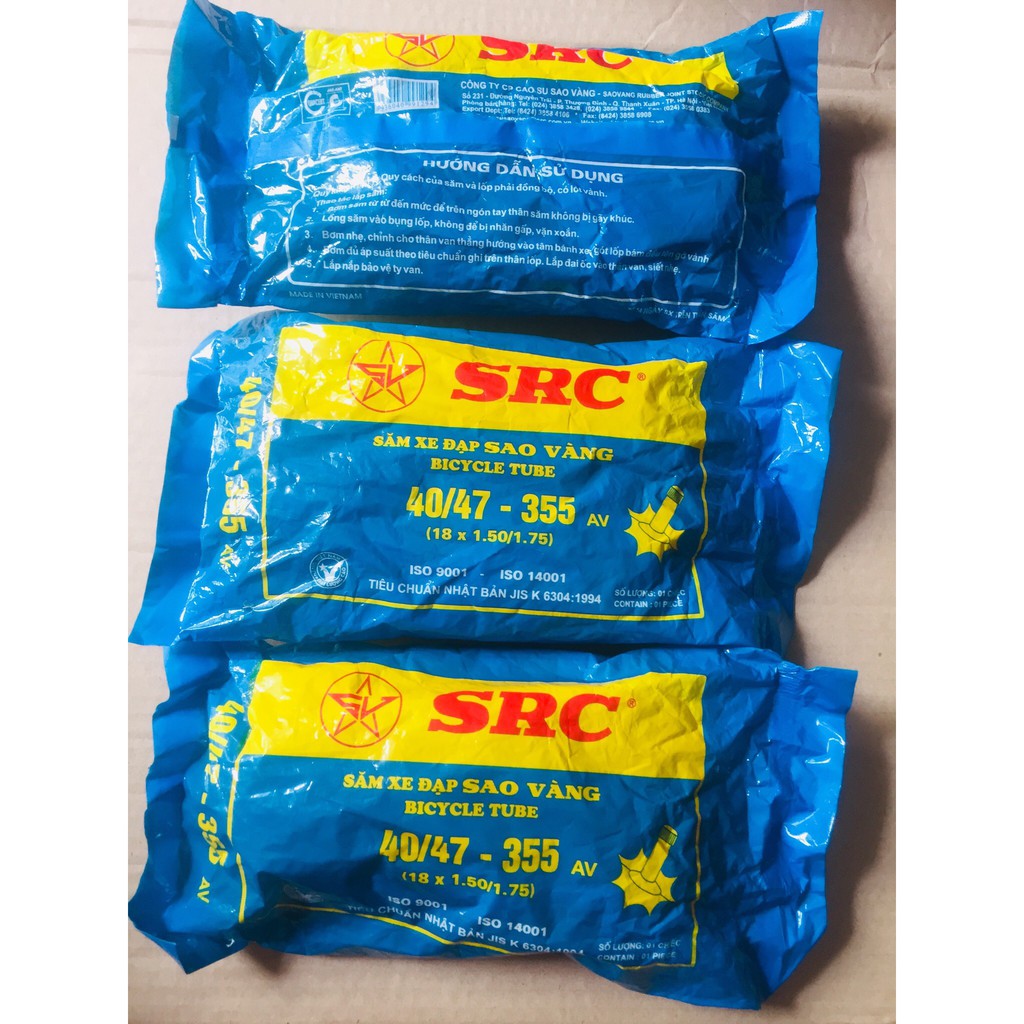 Săm ruột xe đạp cỡ bánh 18inch ( dành cho loại xe bánh 18x1.5; 18x1.75; 18x1.95), loại tốt
