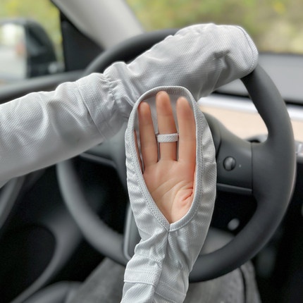 Bao tay Găng tay chống nắng cho nữ - che luôn bàn tay - Chất lưới xịn - Có dây thắt lại cổ tay - Dòng mới