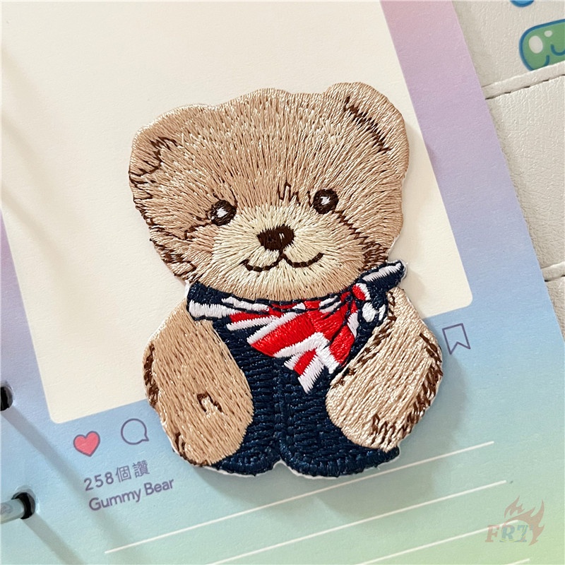 ♥ Sticker Ủi Thêu Hình Gấu Teddy ♥ 1 Sticker Ủi Thêu Hình Huy Hiệu