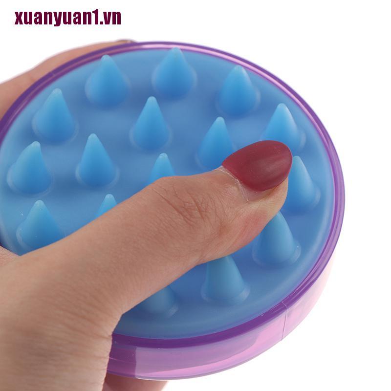 [xuanyuan1] Lược Gội Đầu Silicone Massage Da Đầu