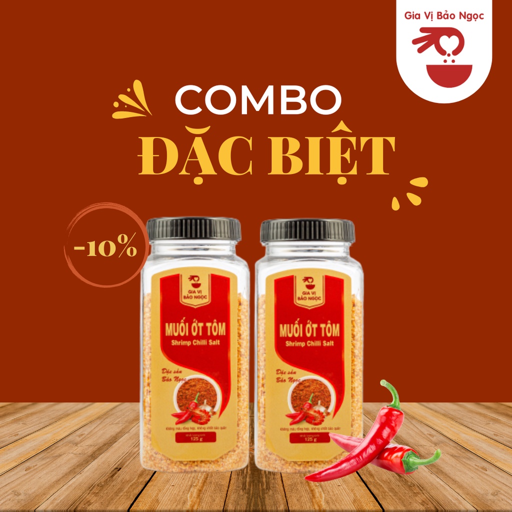 Combo 2 hũ muối tôm Tây Ninh - Bảo Ngọc