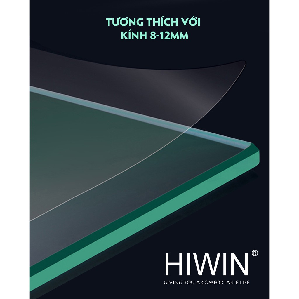 Bộ phụ kiện vách tắm kính kết cấu 90 độ kính - tường SUS304 Hiwin PKF-90KT