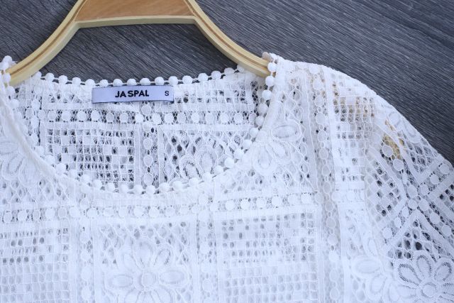 Đầm Jaspal ren phối voan