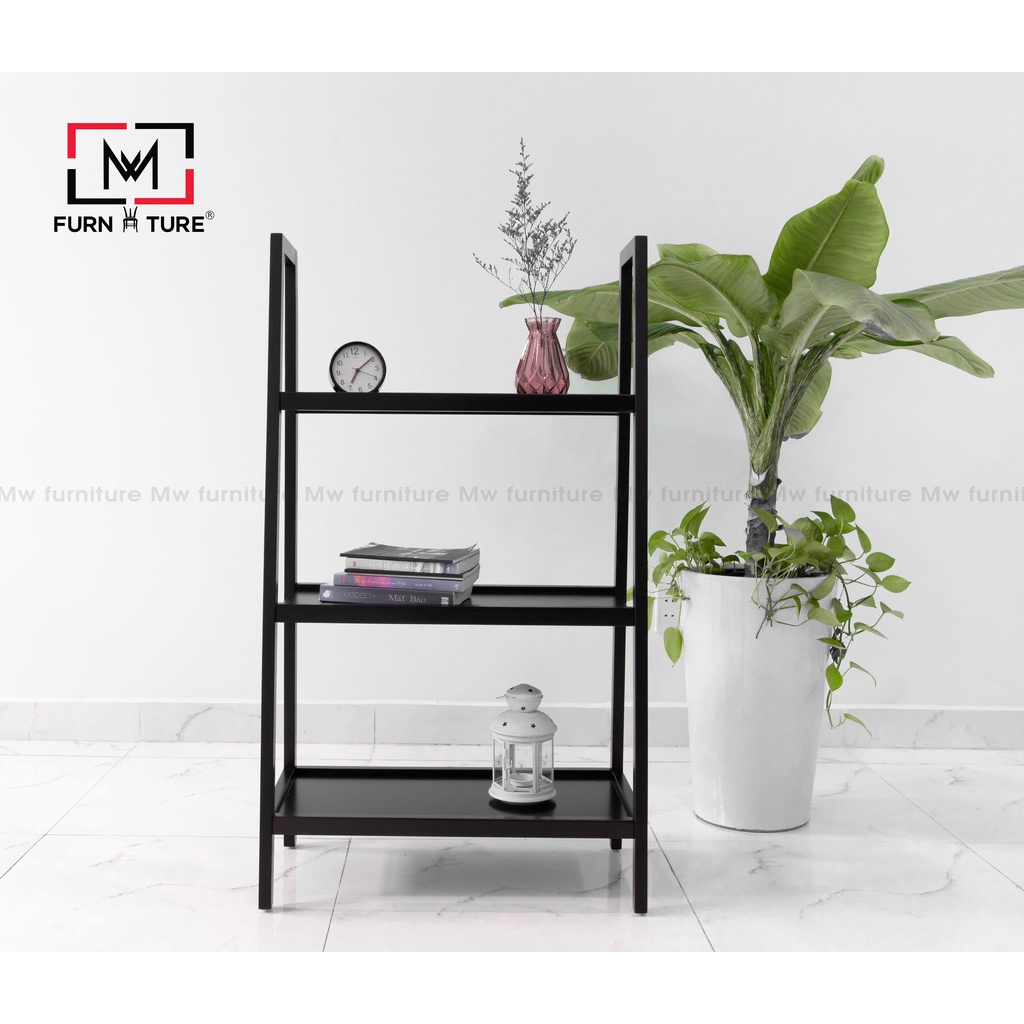 Kệ sách gỗ lắp ráp 3 tầng nhiều màu thương hiệu MW FURNITURE - Nội thất căn hộ