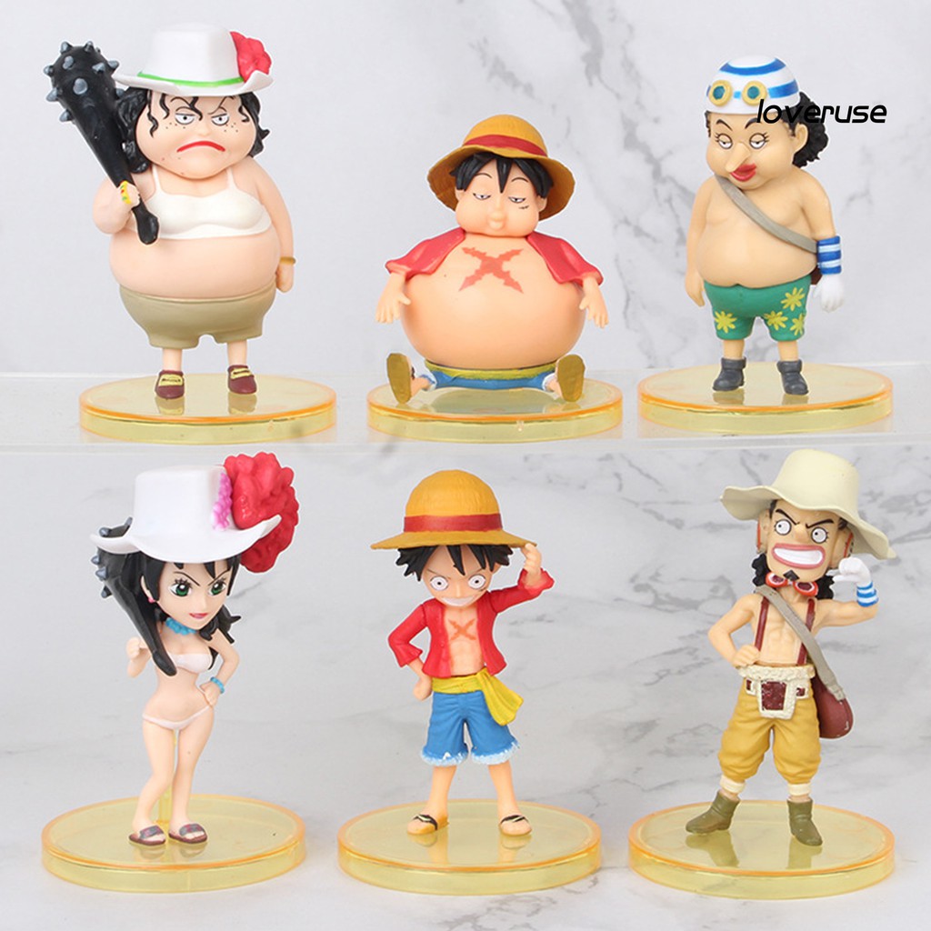 Set 6 Mô Hình Nhân Vật Phim Hoạt Hình One Piece Chất Lượng Cao