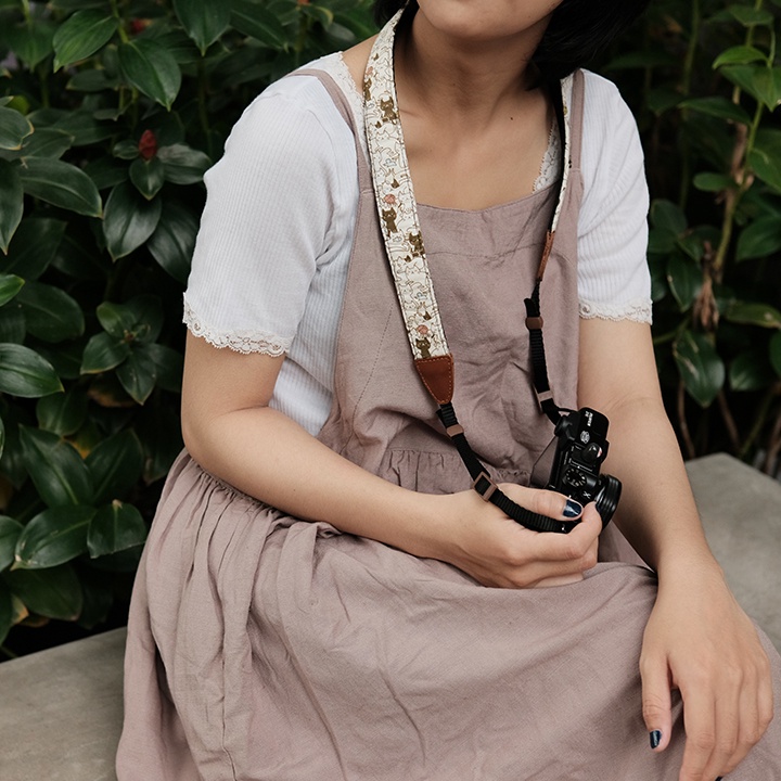 Dây đeo máy ảnh bản nhỏ - Camera Strap hoạ tiết dành cho máy ảnh Sony, Fuji, Canon, Nikon,.... - Dây máy ảnh bản 2.5cm