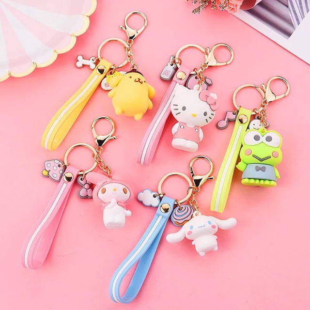 Móc khóa charm hoạt hình động vật xinh xắn