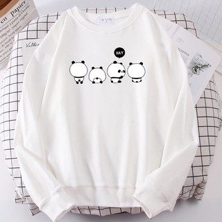 ÁO SWEATER IN 4 CON GẤU TRÚC (NHIỀU MÀU)