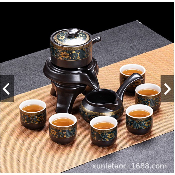 Bộ ấm trà cối xay, cao cấp, sang trọng, bộ ấm trà đạo kiểu cổ smart_homehome gd464