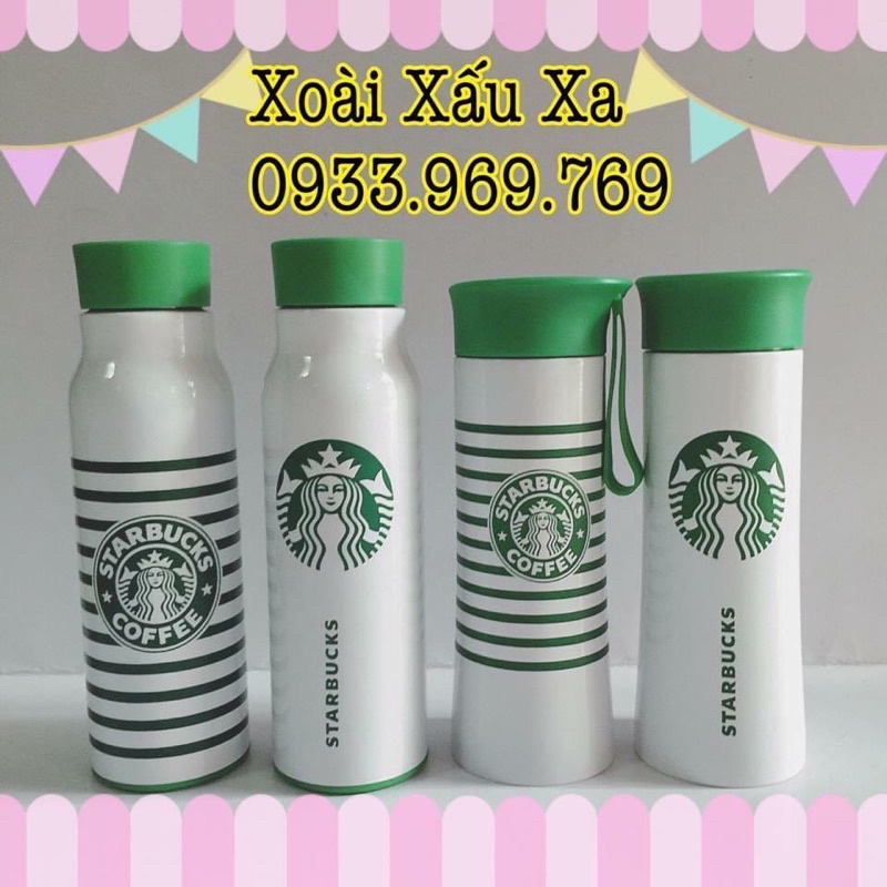 Bình nước giữ nhiệt Starbuck 360ml