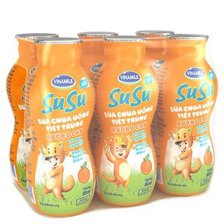 SỮA CHUA UỐNG SUSU - LỐC 6 CHAI X 80ML