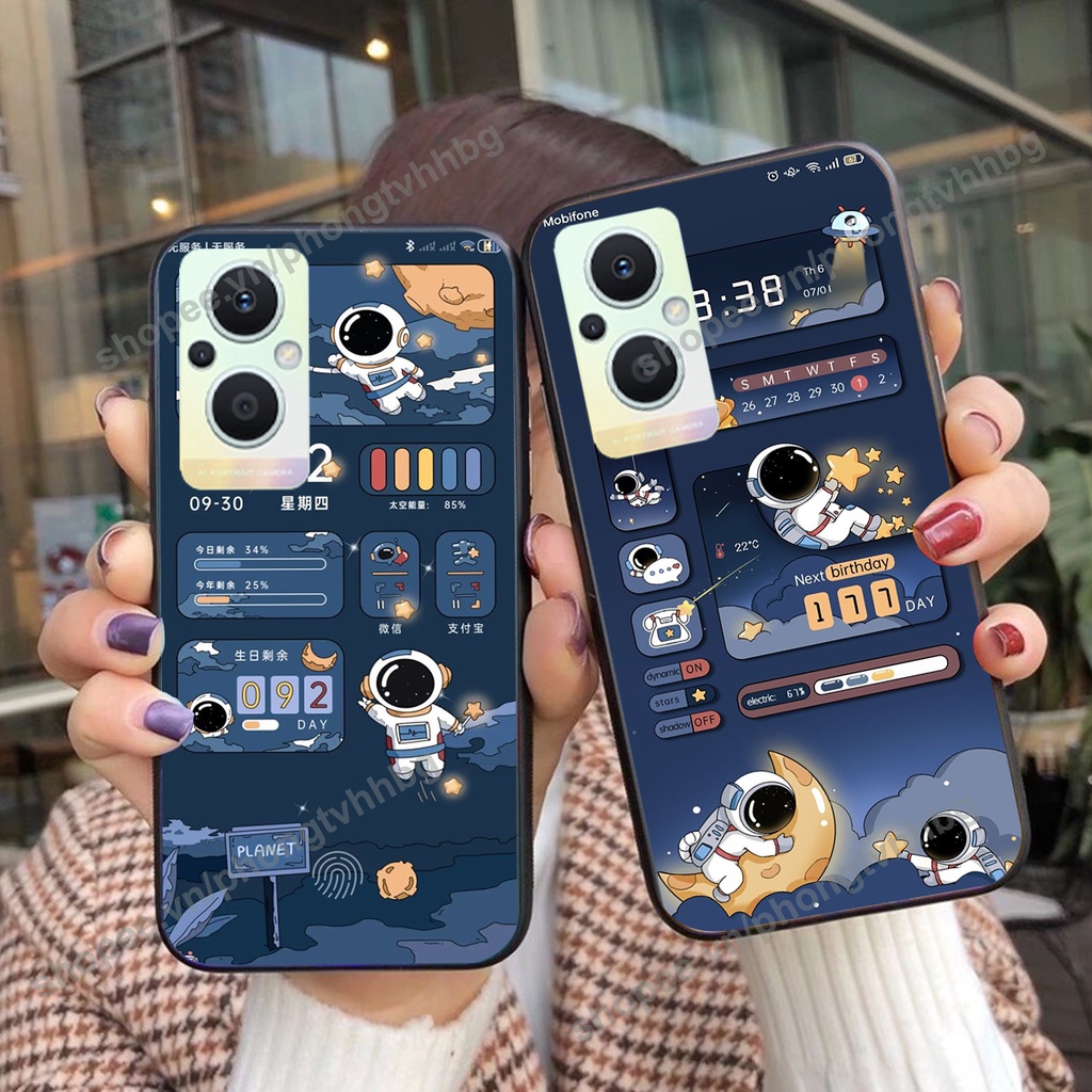Ốp lưng Oppo Reno7 /  Reno 7Z 5G / Reno 7 phi hành gia hoạt hình 3D cute giá rẻ