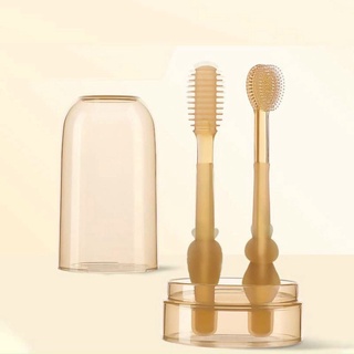 Bộ bàn chải , rơ lưỡi silicon kèm cốc