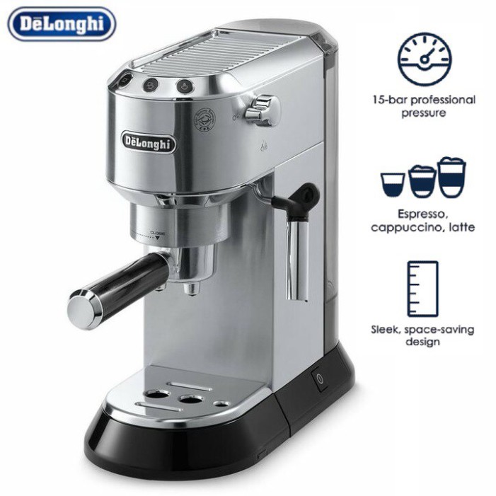 Sản Phẩm Máy pha cà phê chuyên dụng, thương hiệu cao cấp Delonghi - EC685.M. Bảo hành 12 tháng (Công suất 1300W) .