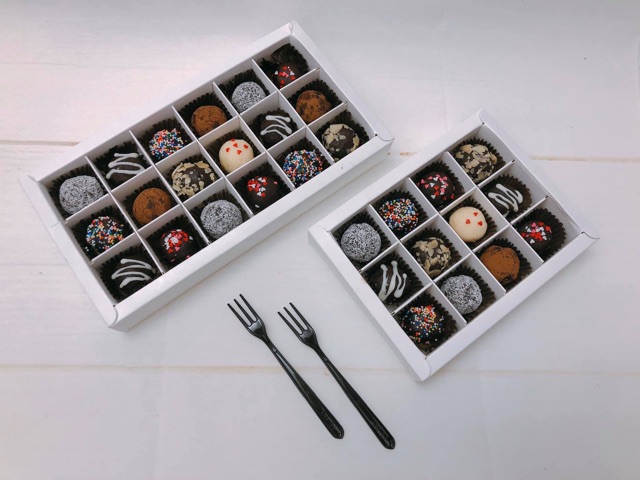 Hộp Socola Valentine - chocolate tươi truffle 12 viên quà tặng Valentine (size to)